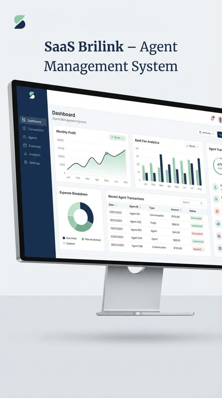SaaS Brilink – Agent Management System